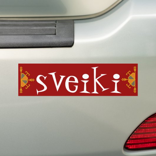 Sveiki Autoaufkleber (Auf Auto)