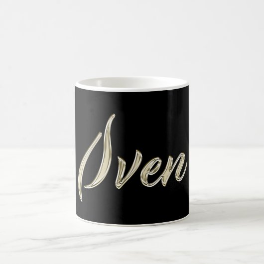 Sven Name whitegold Tasse Teetasse Kaffeetasse (Mittel)