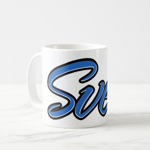 Sven Vorname Name blue Tasse Kaffeetasse