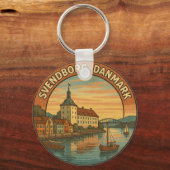 Svendborg Denmark Castle Schlüsselanhänger (Rückseite)