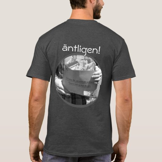 Svensk/schwedischer Pensions-T - Shirt (Rückseite)