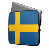 Svenska flaggan laptopschutzhülle (Vorderseite Links)