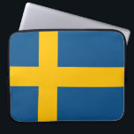 Svenska flaggan laptopschutzhülle<br><div class="desc">Den svenska flaggan!</div>