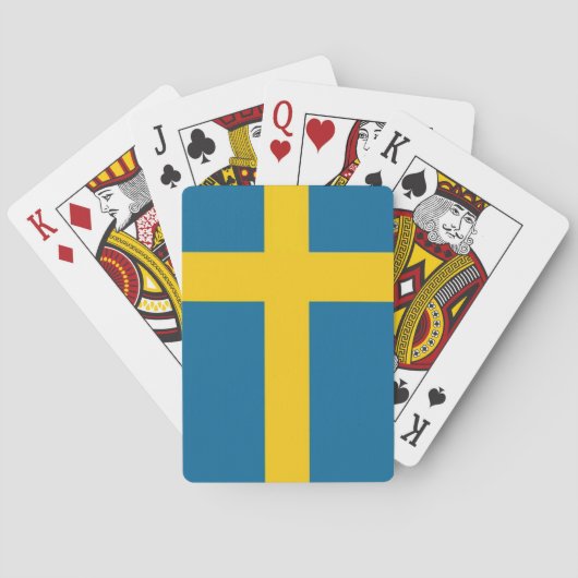 Svenska flaggan spielkarten (Rückseite)