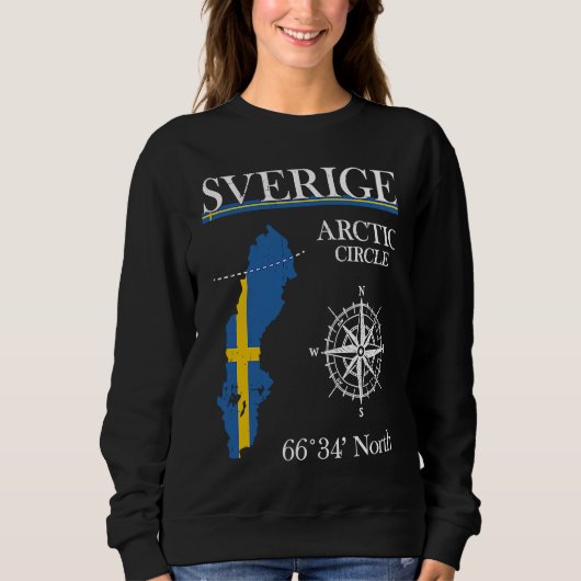 Sverige Arctic Circle Adventure Sweden Swedish F Sweatshirt (Vorderseite)