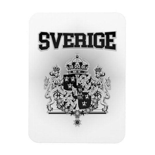 Sverige Emblem Magnet (Vertikal)