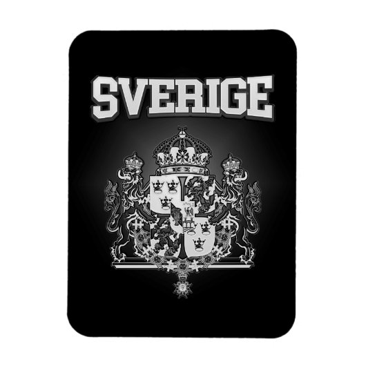 Sverige Emblem Magnet (Vertikal)