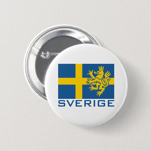 Sverige Flag Button (Vorne & Hinten)