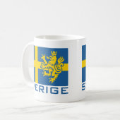 Sverige Flag Kaffeetasse (Vorderseite Links)