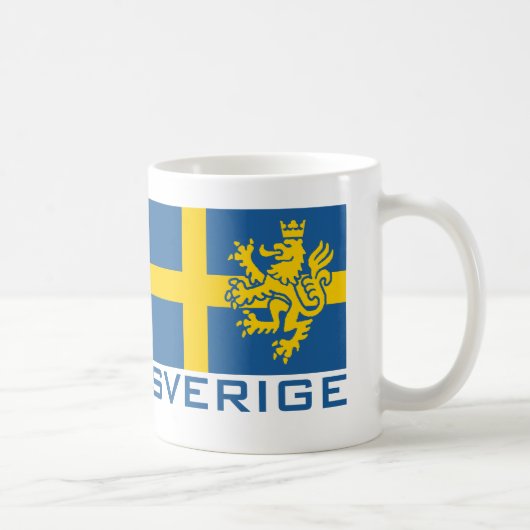 Sverige Flag Kaffeetasse (Rechts)