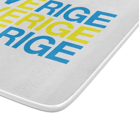 SVERIGE-Flag Schneidebrett (Ecke)