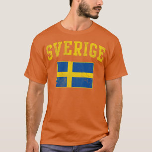 Sverige Flag Schweden Vintage Fahne T-Shirt
