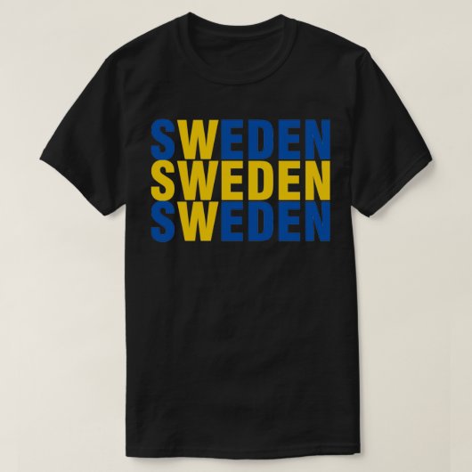 Sverige flagga T-Shirt (Design vorne)