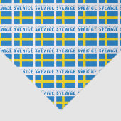 Sverige och Svenska Flagga i form av Tegelstenar Seidenpapier (Ausschnitt)