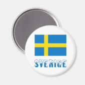 Sverige och Svenska Flagga Magnet (Vorderseite/Rückseite)