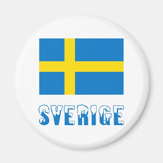 Sverige och Svenska Flagga Magnet (Vorne)