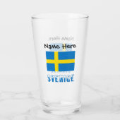 Sverige och Svenska Personalisierte Glas (Rückseite)