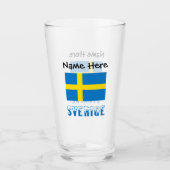 Sverige och Svenska Personalisierte Glas (Vorderseite)