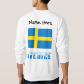 Sverige och Svenska Personalisierte Sweatshirt (Rückseite)