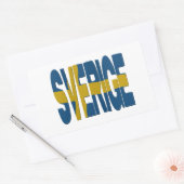 Sverige Rechteckiger Aufkleber (Umschlag)