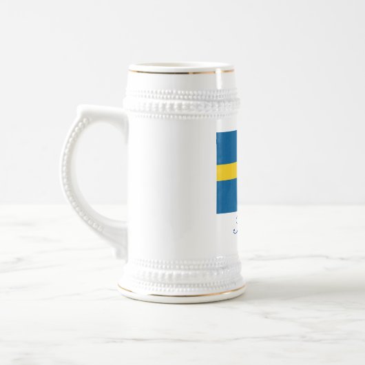 SVERIGE (Schweden) Bierglas (Links)