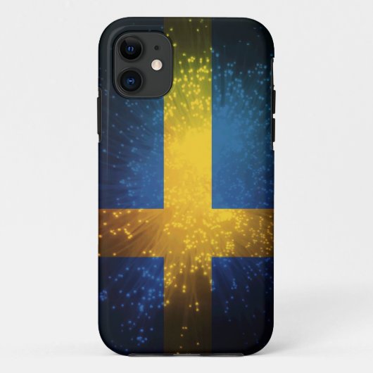 Sverige; Schweden-Flagge Case-Mate iPhone Hülle (Rückseite)