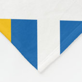 Sverige Schweden Schwede-Flagge Fleecedecke (Ecke)