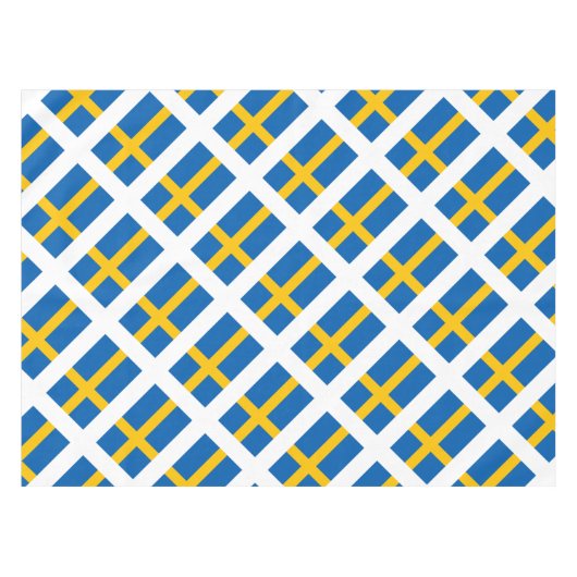 Sverige Schweden Schwede-Flagge Tischdecke (Vorderseite (Horizontal))
