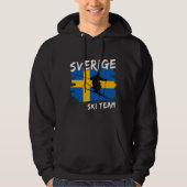 Sverige Ski Hoodie (Vorderseite)