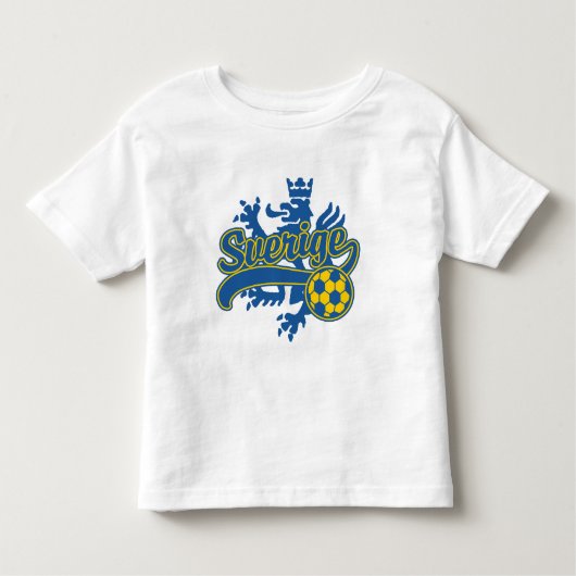 Sverige Soccer Kleinkind T-shirt (Vorderseite)