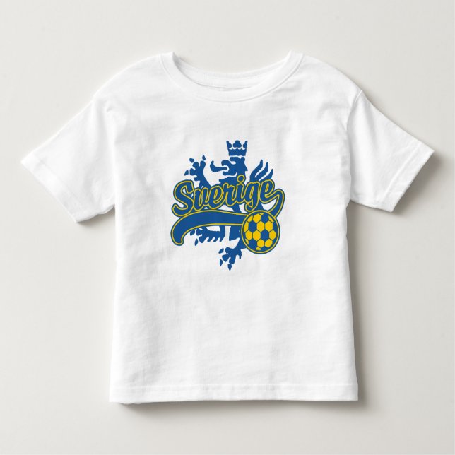 Sverige Soccer Kleinkind T-shirt (Vorderseite)