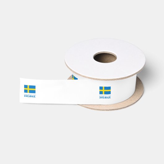 Sverige Svenska Flagga Geschenk Satinband (Spule)