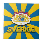 Sverige-Wappen Fliese (Vorderseite)