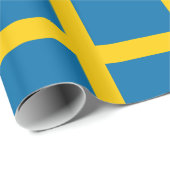 Sveriges Flagga - Flagge von Schweden - Geschenkpapier (Rolleneckpunkt)