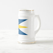 Sveriges Nationaldag Flag zum schwedischen Nationa Bierglas (VorderseiteRechts)