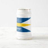 Sveriges Nationaldag Flag zum schwedischen Nationa Bierglas (Mittel)