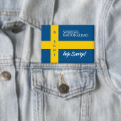 Sveriges Nationaldag Flag zum schwedischen Nationa Button (Insitu)