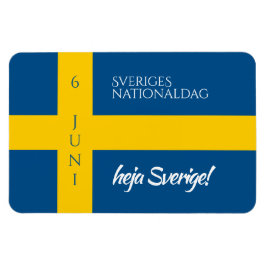 Sveriges Nationaldag Flag zum schwedischen Nationa Magnet