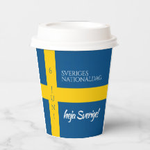 Sveriges Nationaldag Flag zum schwedischen Nationa