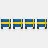 Sveriges Nationaldag Flag zum schwedischen Nationa Whiskyglas (Rechts)