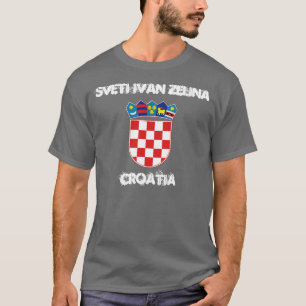 Sveti Ivan Zelina, Kroatien mit Wappen T-Shirt