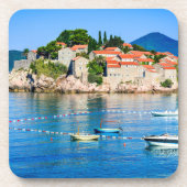 Sveti Stefan Budva Montenegro Getränkeuntersetzer (Vorderseite)