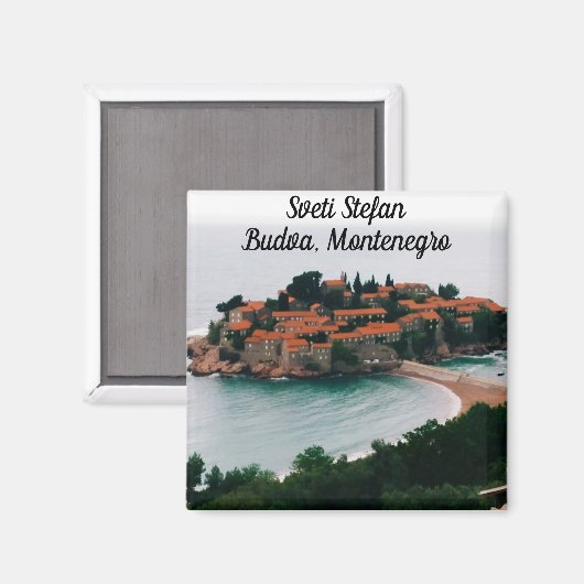 Sveti Stefan Magnet (Vorderseite/Rückseite)