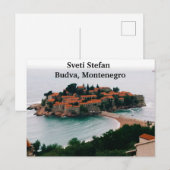 Sveti Stefan Postcard Postkarte (Vorne/Hinten)