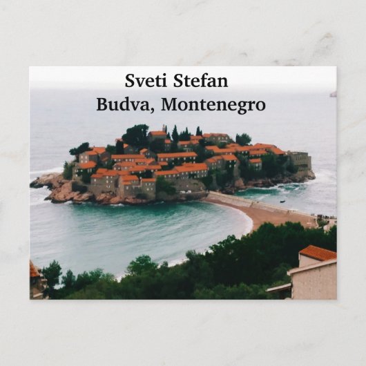 Sveti Stefan Postcard Postkarte (Vorderseite)
