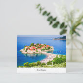 Sveti Stefan Postkarte (Stehend Vorderseite)