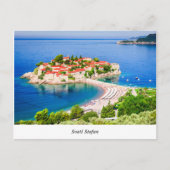 Sveti Stefan Postkarte (Vorderseite)
