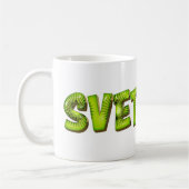 Svetlana Name Kiwi Style Tasse Kaffeetasse (Links)
