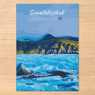 Svínafellsjökull, Island - Gletscherblick Acryleinladungen