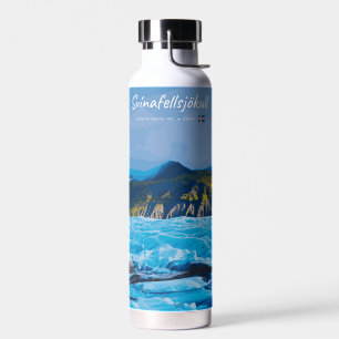 Svínafellsjökull, Island - Gletscherblick Trinkflasche